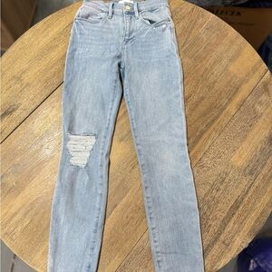 Frame Denim Light Blue Skinny Jeans